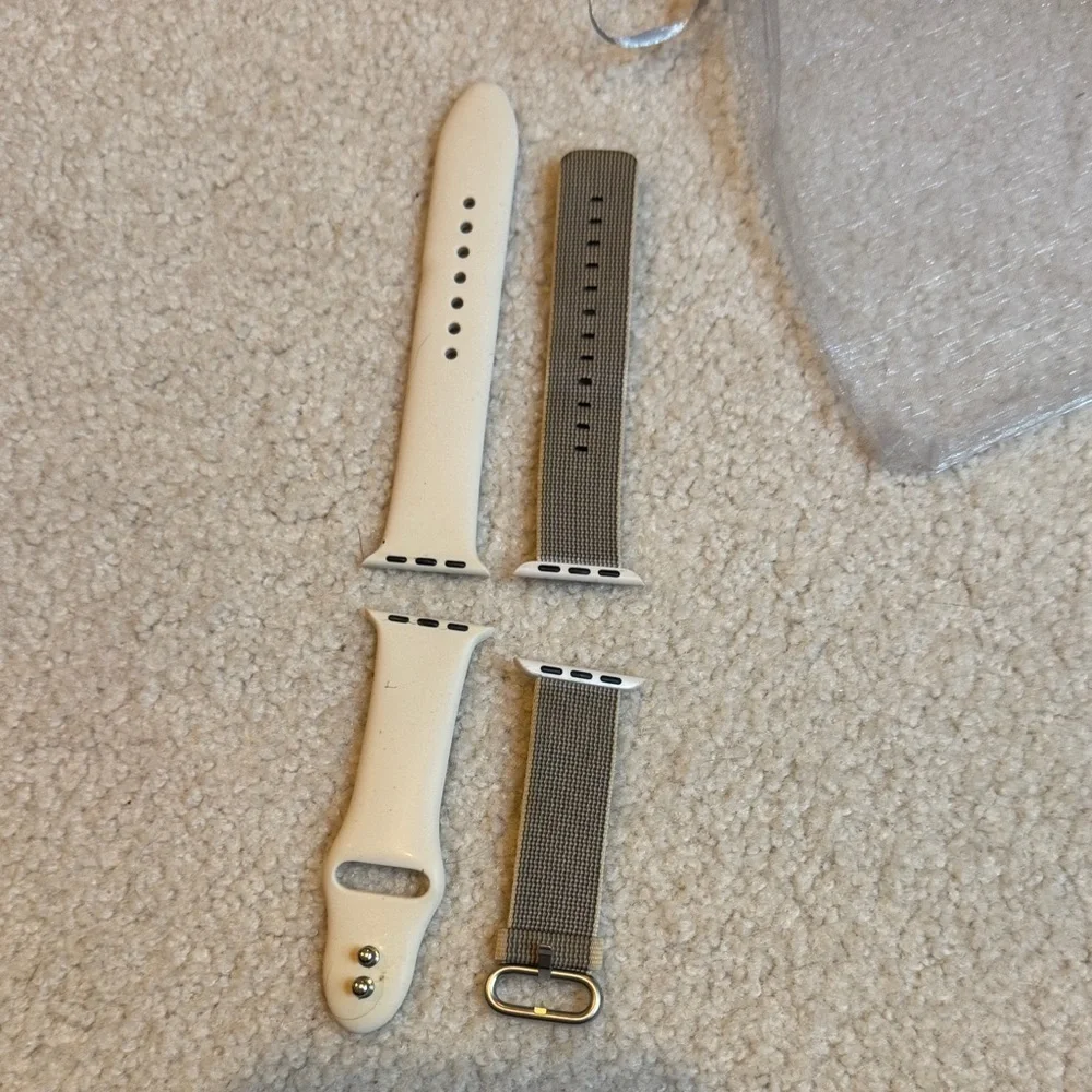 Apple Watch Bands in Cream and Gray